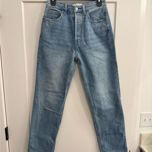 Denim Forum 90’s Joni High Rise Loose Jeans in Light Blue - Size 26